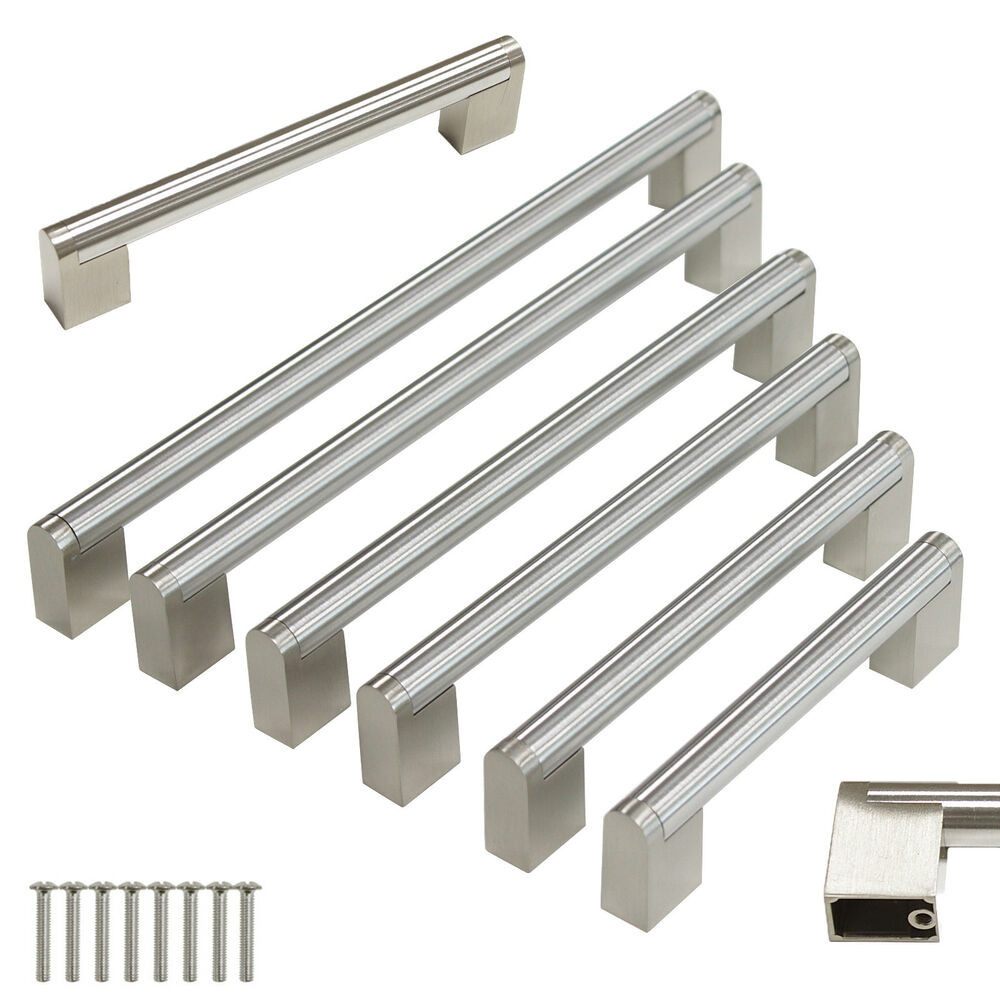 Modern Kitchen Knobs
 ∅14mm Satinless Steel Boss Bar Cabinet Door Handles Drawer