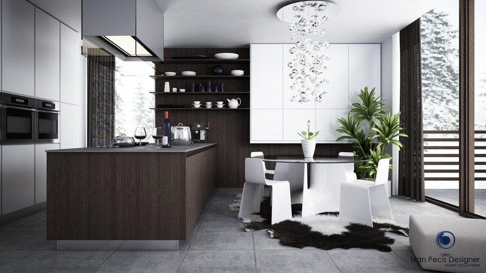 Modern Kitchen Restaurant
 12 Modern Eat In Kitchen Designs