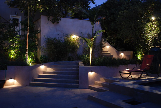 Modern Landscape Lighting
 Modern Staircase Lighting Contemporary Landscape los