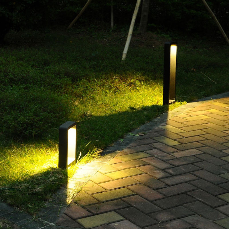 Modern Landscape Lighting
 2 pieces post modern square door style garden park lawn