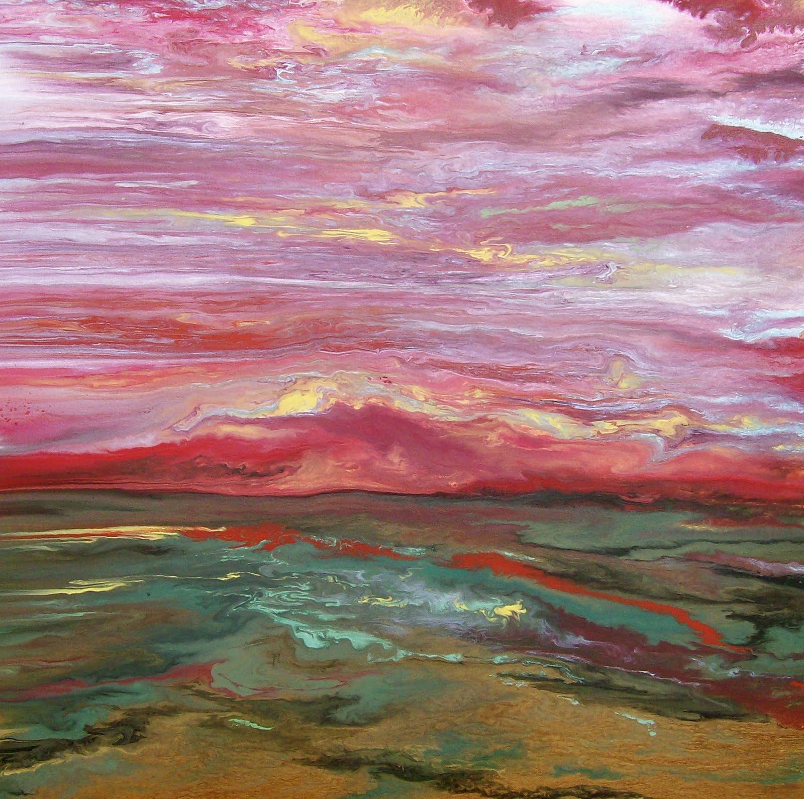 Modern Landscape Paintings
 Kimberly Conrad Daily Paintings Late Afternoon
