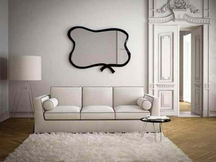 Modern Living Room Mirrors
 How to decorate your living room with black mirrors