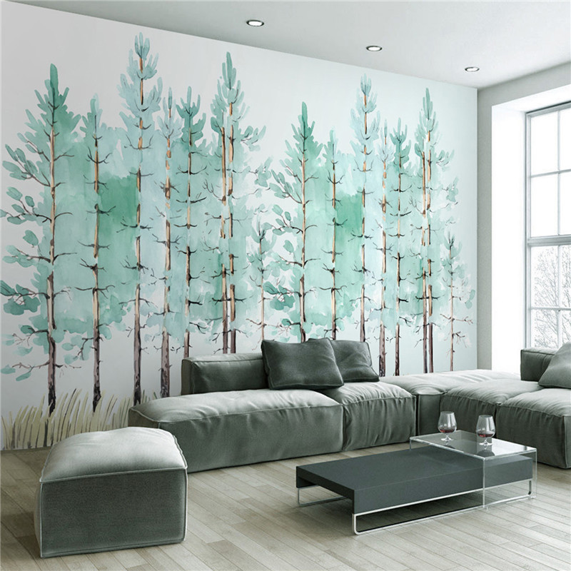 Modern Living Room Wallpaper
 Modern simple bedroom living room wallpaper small fresh