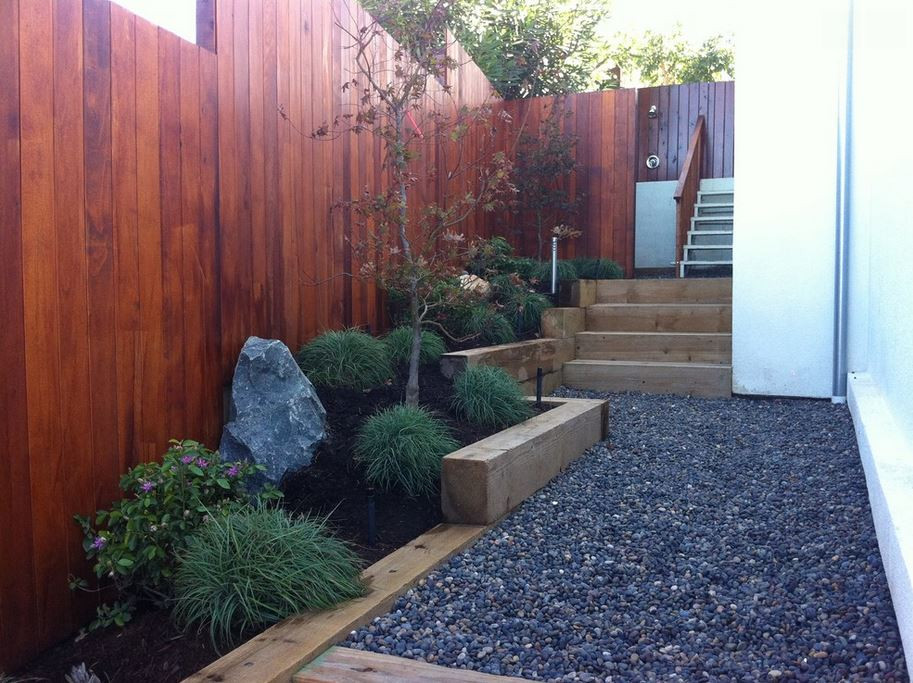 Modern Outdoor Landscape
 Garden Landscaping Ideas for Borders and Edges