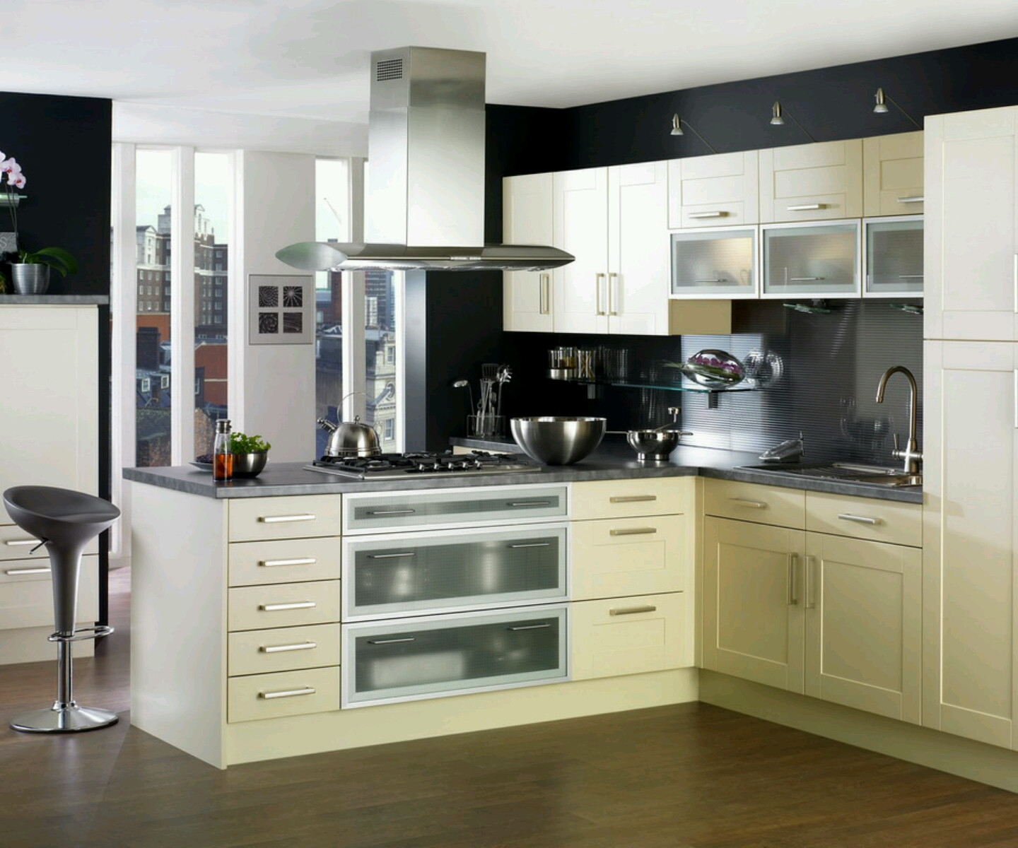 Modern Style Kitchen Cabinets
 New home designs latest Kitchen cabinets designs modern