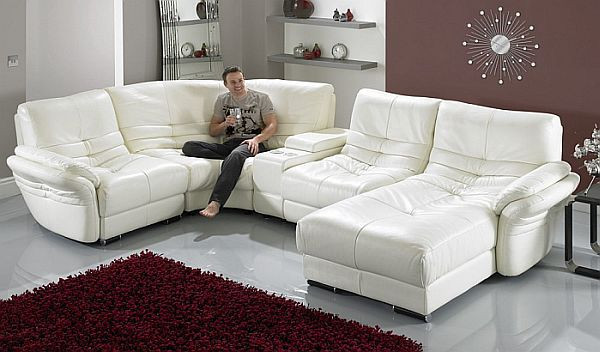 Modern White Living Room Furniture
 White Leather Living Room Set – Modern House