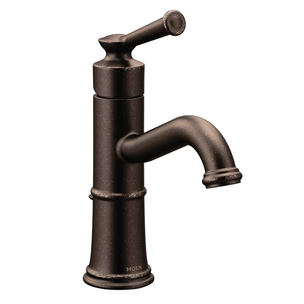 Moen Bronze Bathroom Faucet
 MOEN Belfield Single Hole 1 Handle Bathroom Faucet in Oil