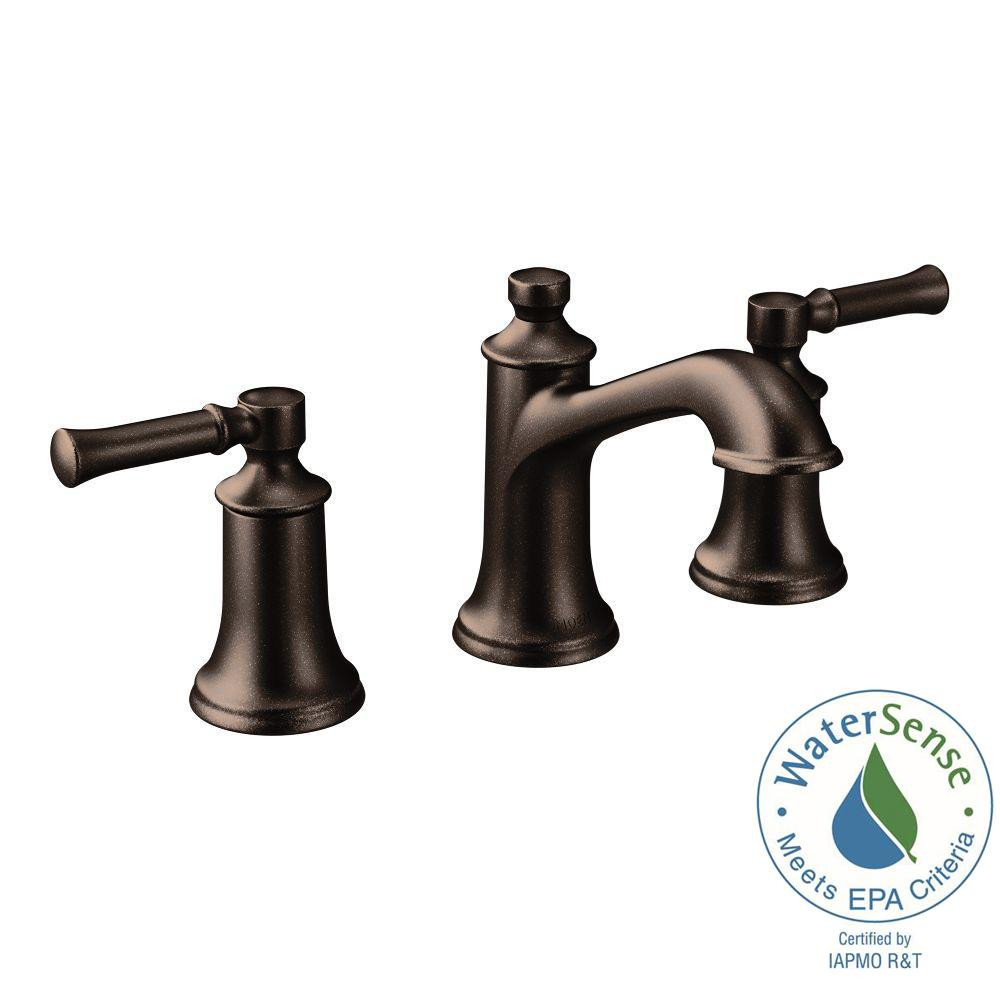 Moen Bronze Bathroom Faucet
 MOEN Dartmoor 8 in Widespread 2 Handle Bathroom Faucet in