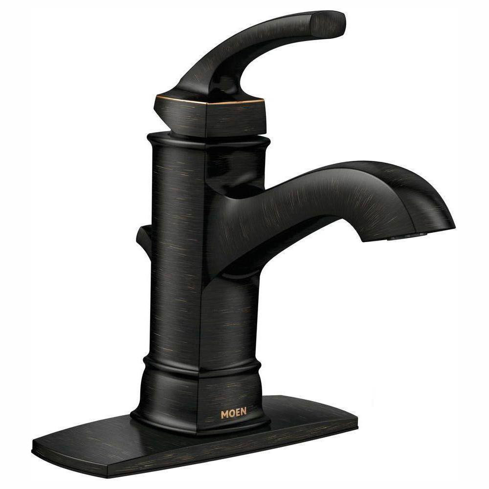 Moen Bronze Bathroom Faucet
 MOEN Hensley Single Hole 1 Handle Bathroom Faucet in