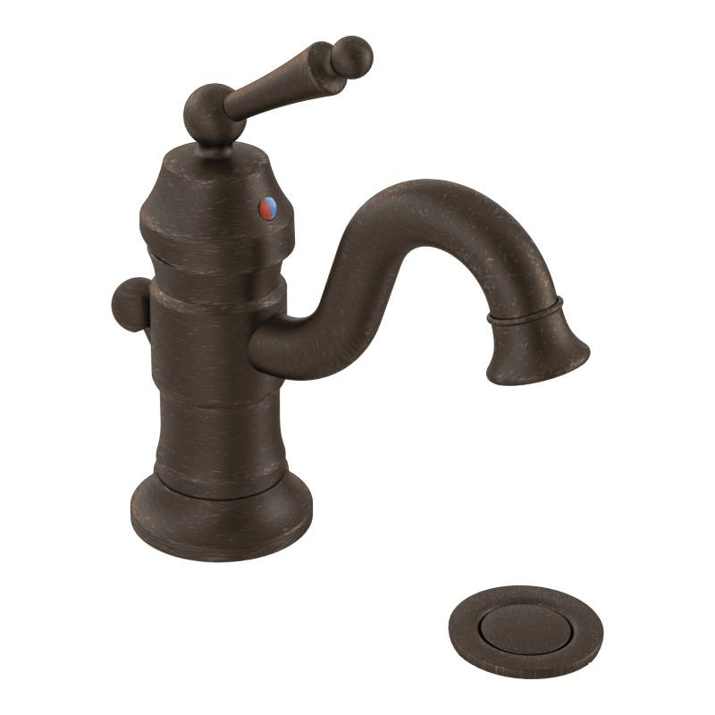 Moen Bronze Bathroom Faucet
 Moen ShowHouse S411ORB Waterhill Single Hole Centerset