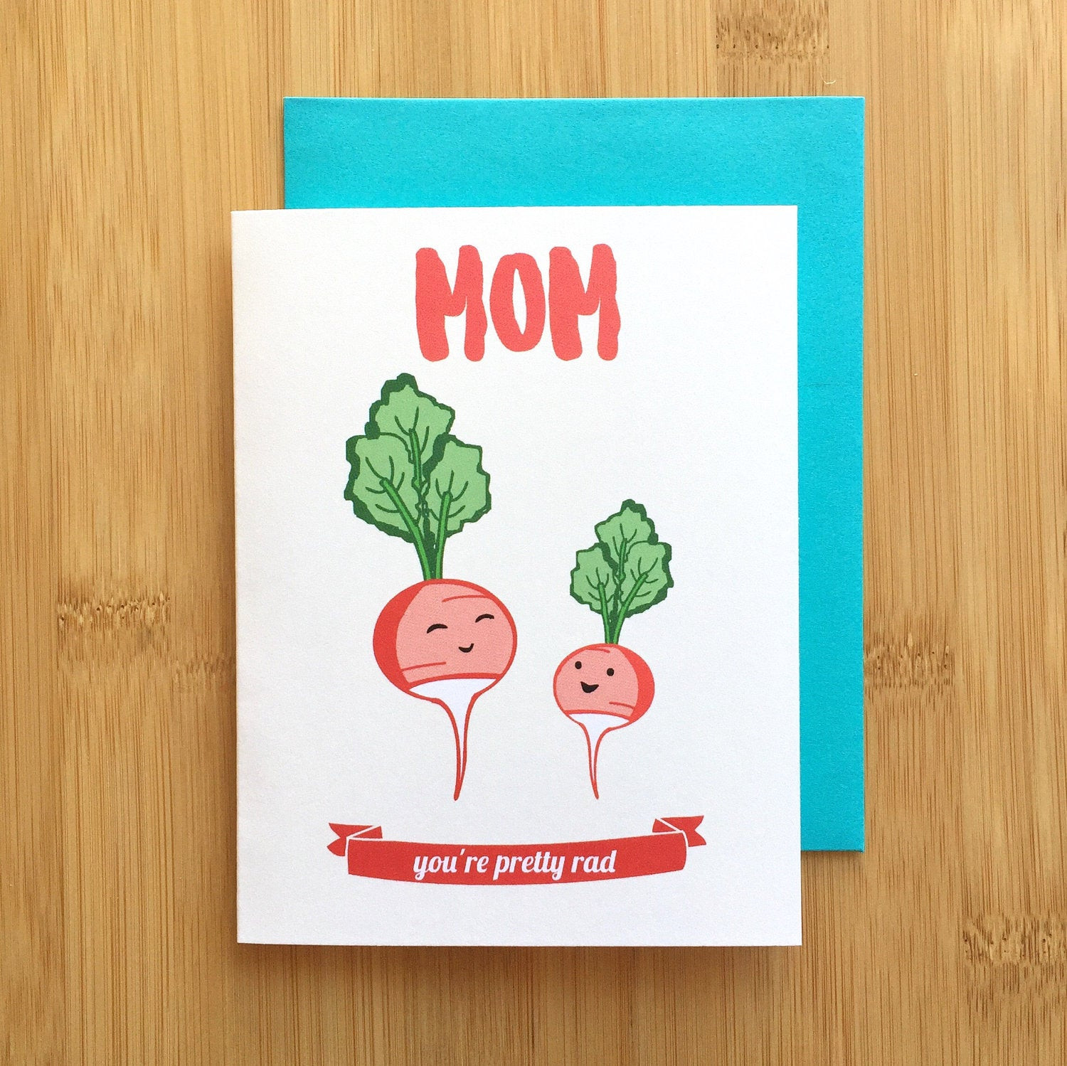 Mom Birthday Card Ideas
 Radish Mom Card Mothers Day Card Mom birthday card