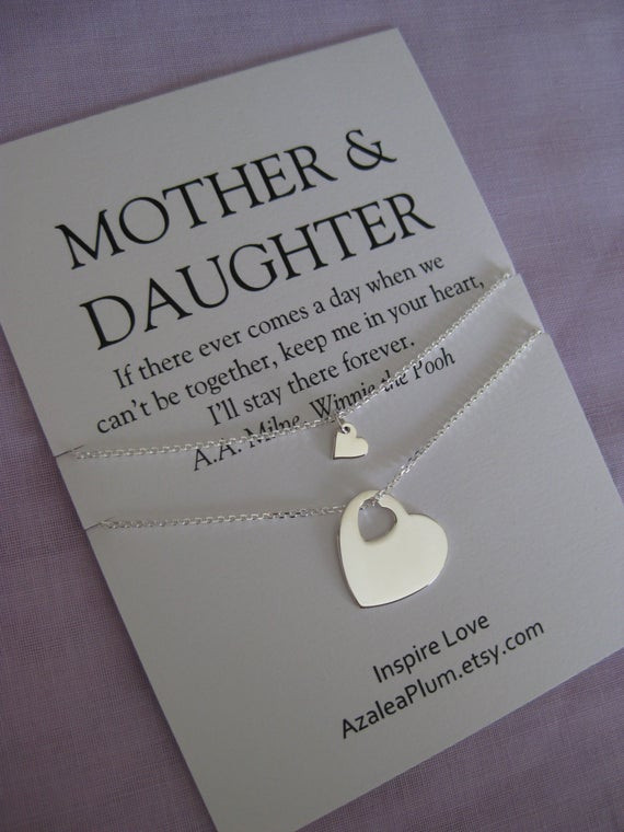 Mom Birthday Gifts From Daughter
 Mom MOTHER Daughter Necklace Mother of Bride Gift by