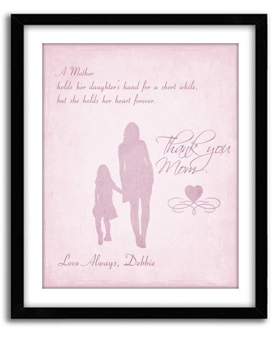 Mom Birthday Gifts From Daughter
 Items similar to Personalized Mothers s Day Gift Birthday