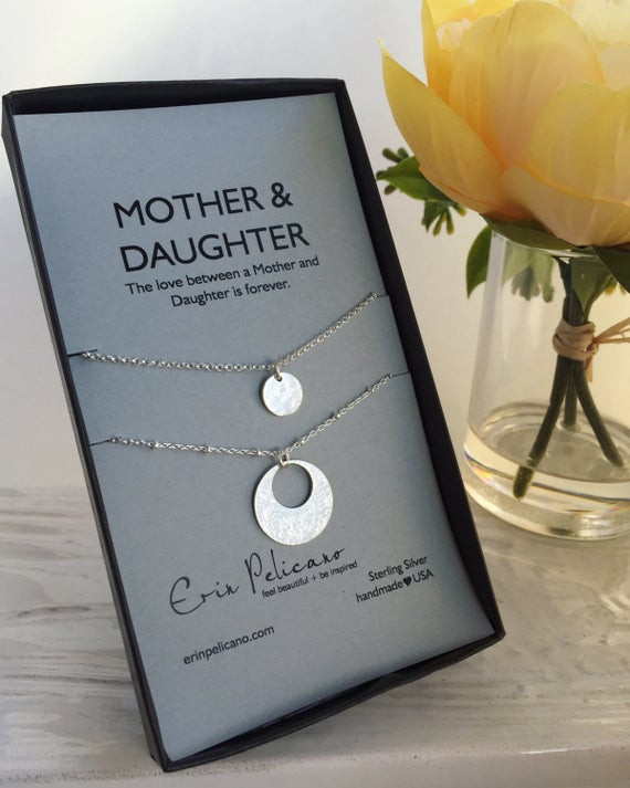 Mom Birthday Gifts From Daughter
 Mother Daughter Necklace Mom Daughter Jewelry Mother of the