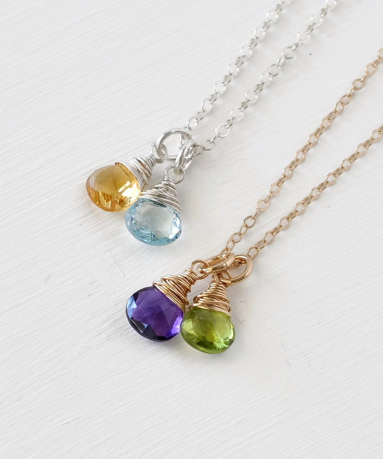 Mom Necklace With Birthstones
 Mothers Birthstone Necklace Mothers Jewelry Birthstone