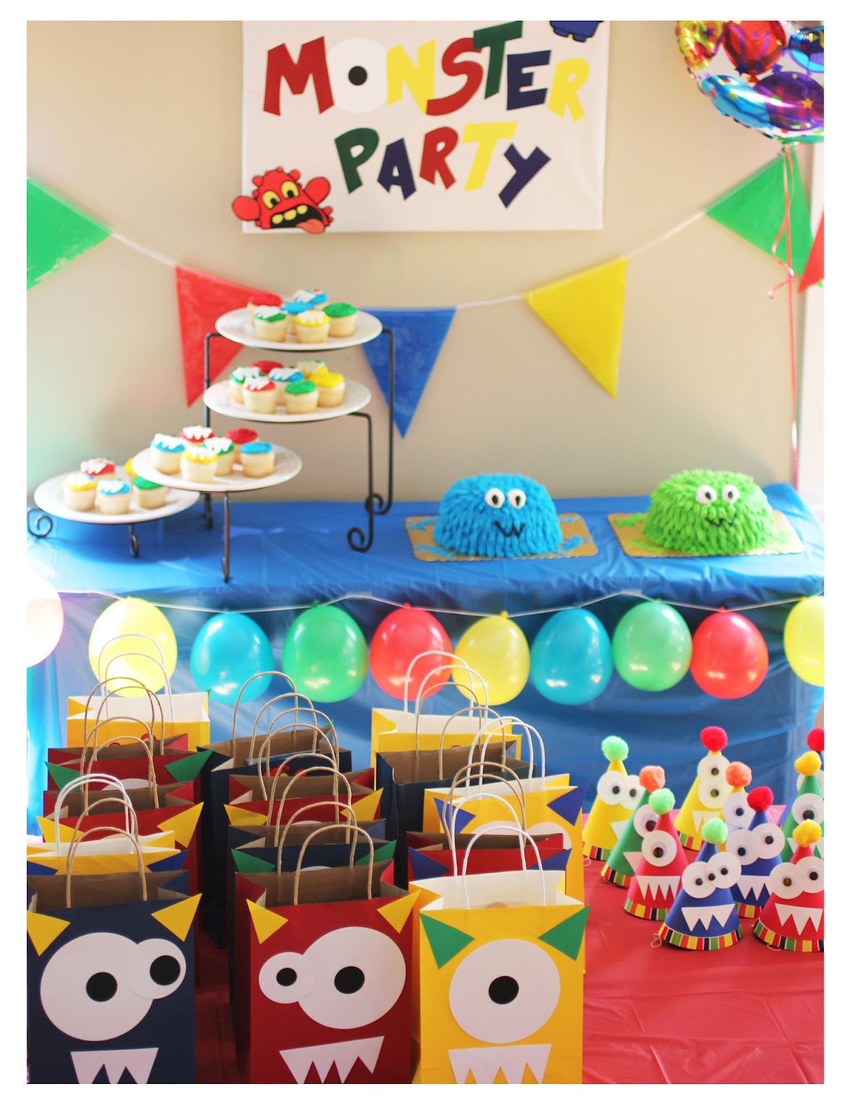 Monster Birthday Decorations
 Monster Party Repeat Crafter Me