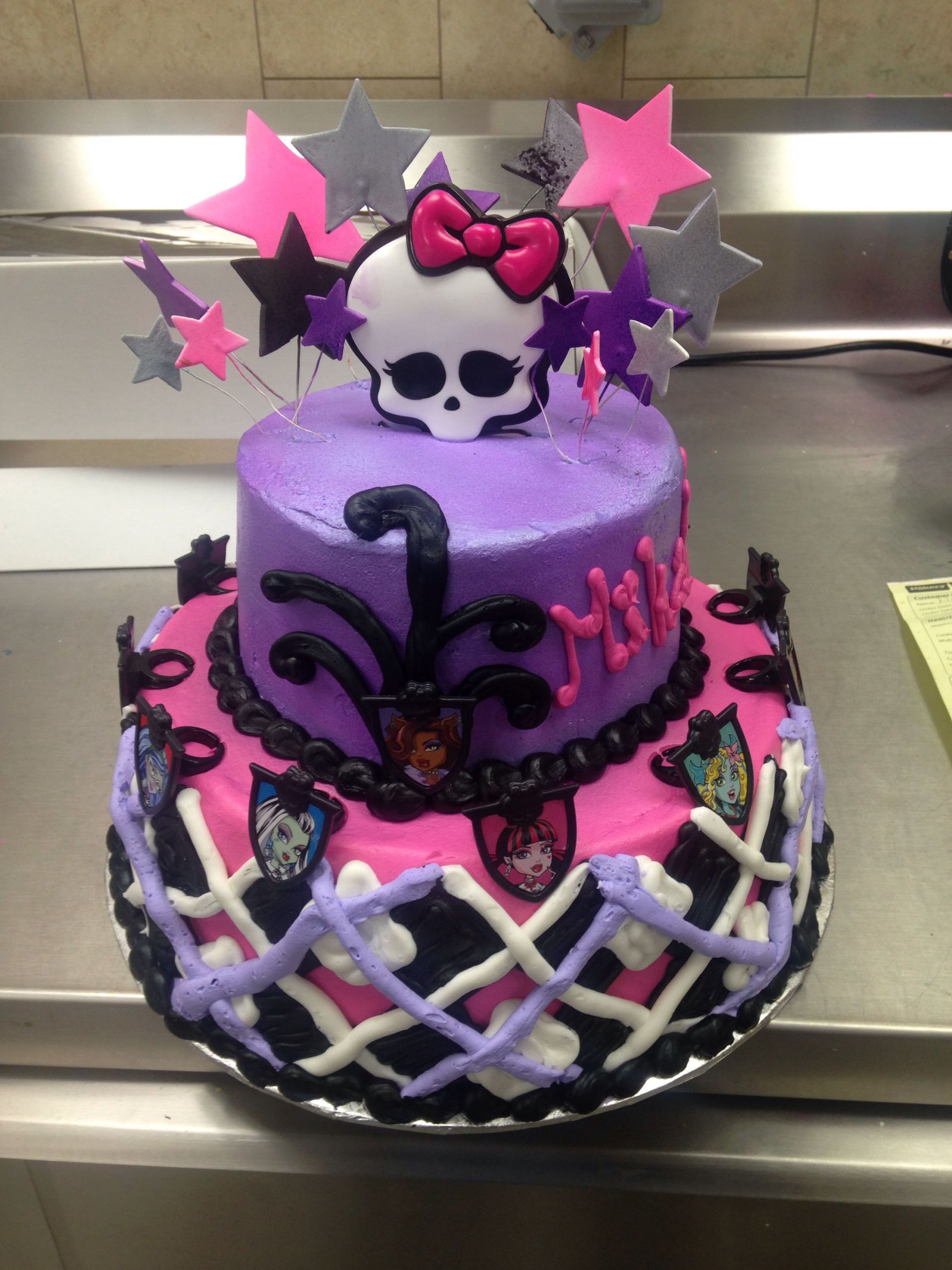 Monster High Birthday Cake Walmart
 Monster high cake twotiercake walmartcake