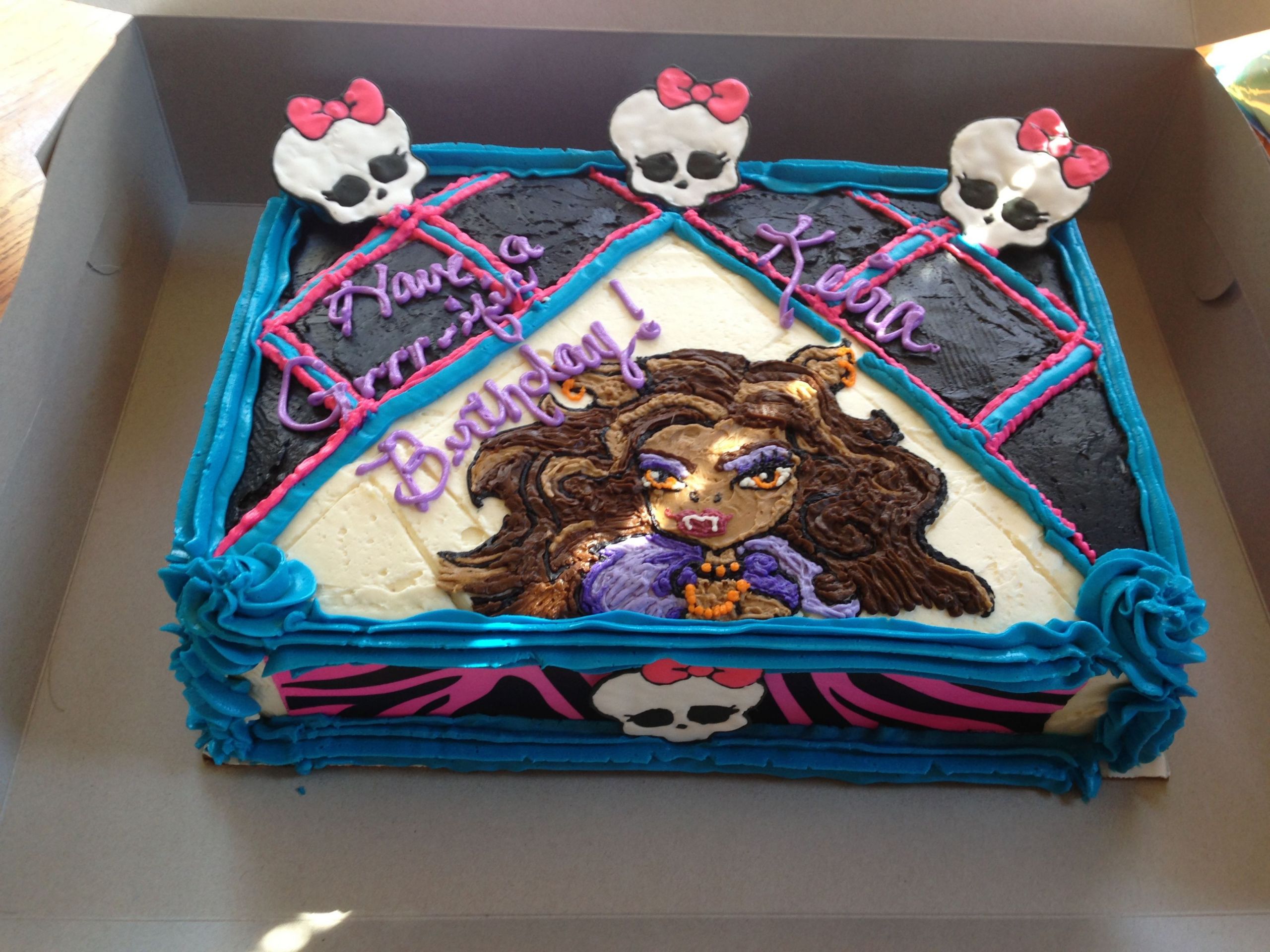 Monster High Birthday Cake Walmart
 Monster High Bday Cake BB