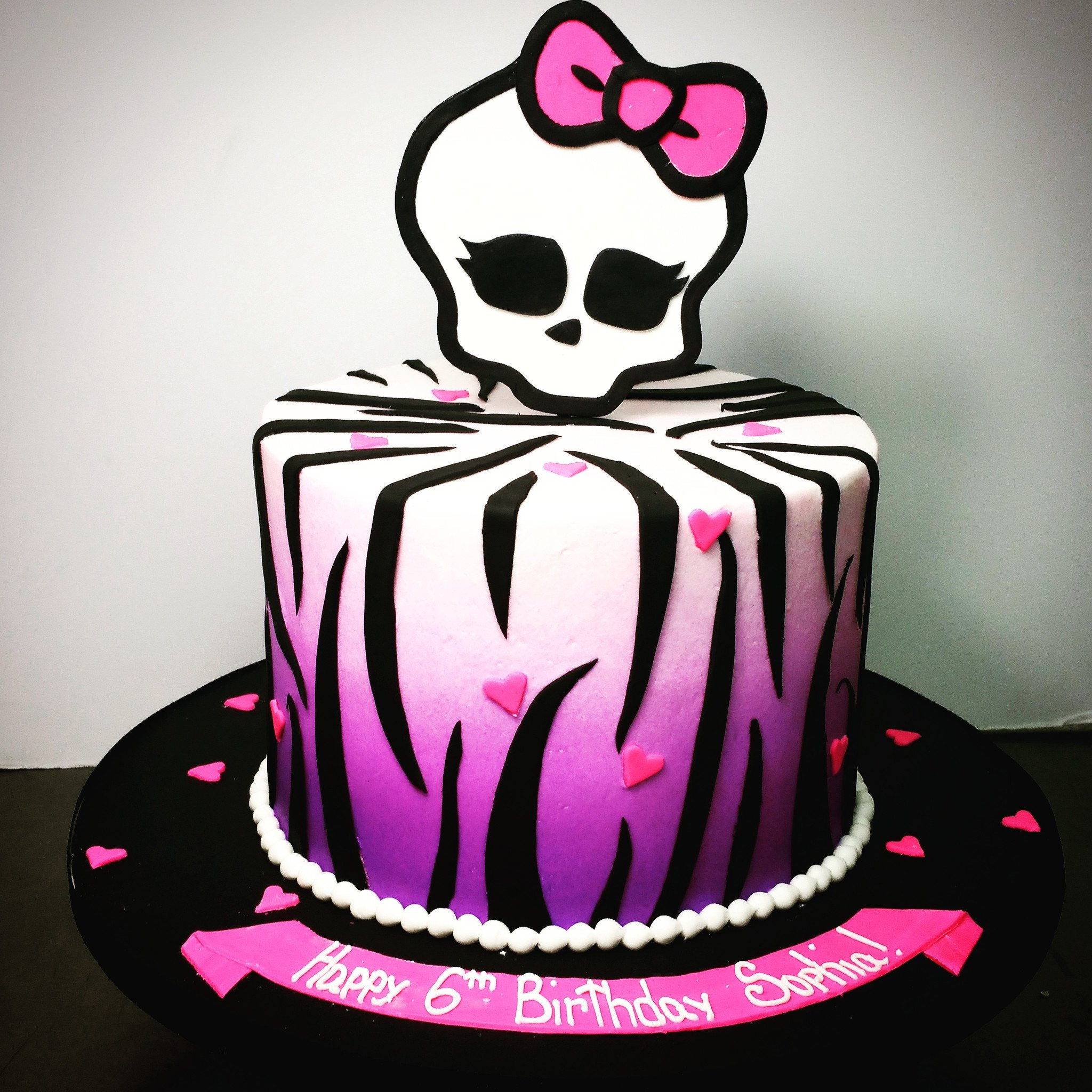 Monster High Birthday Cakes
 Buttercream Monster High Birthday Cake