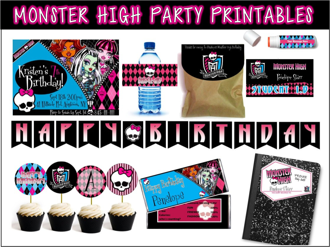 Monster High Birthday Party Games
 Awesome Monster High Party Games DIY and Printables