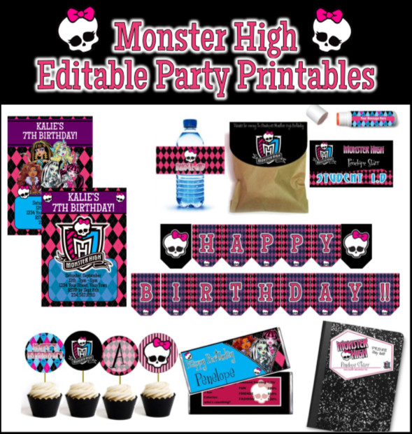 Monster High Birthday Party Games
 Awesome Monster High Party Games DIY and Printables