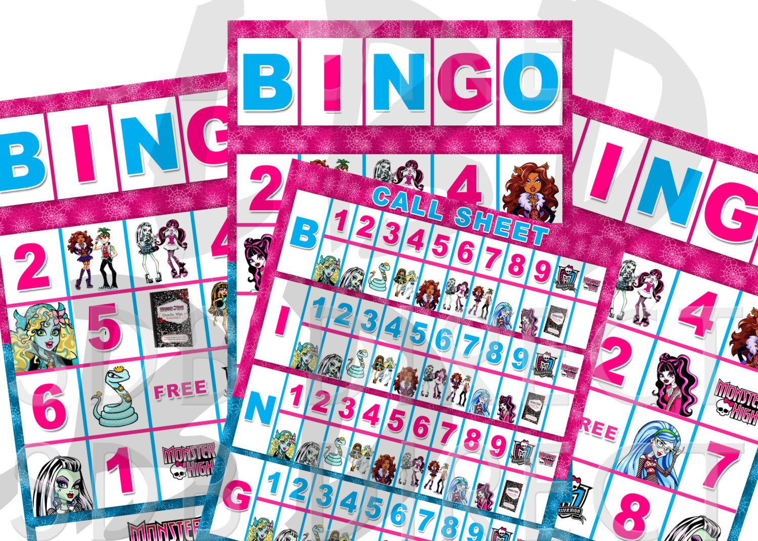 Monster High Birthday Party Games
 Monster High Bingo Monster High Party Games by