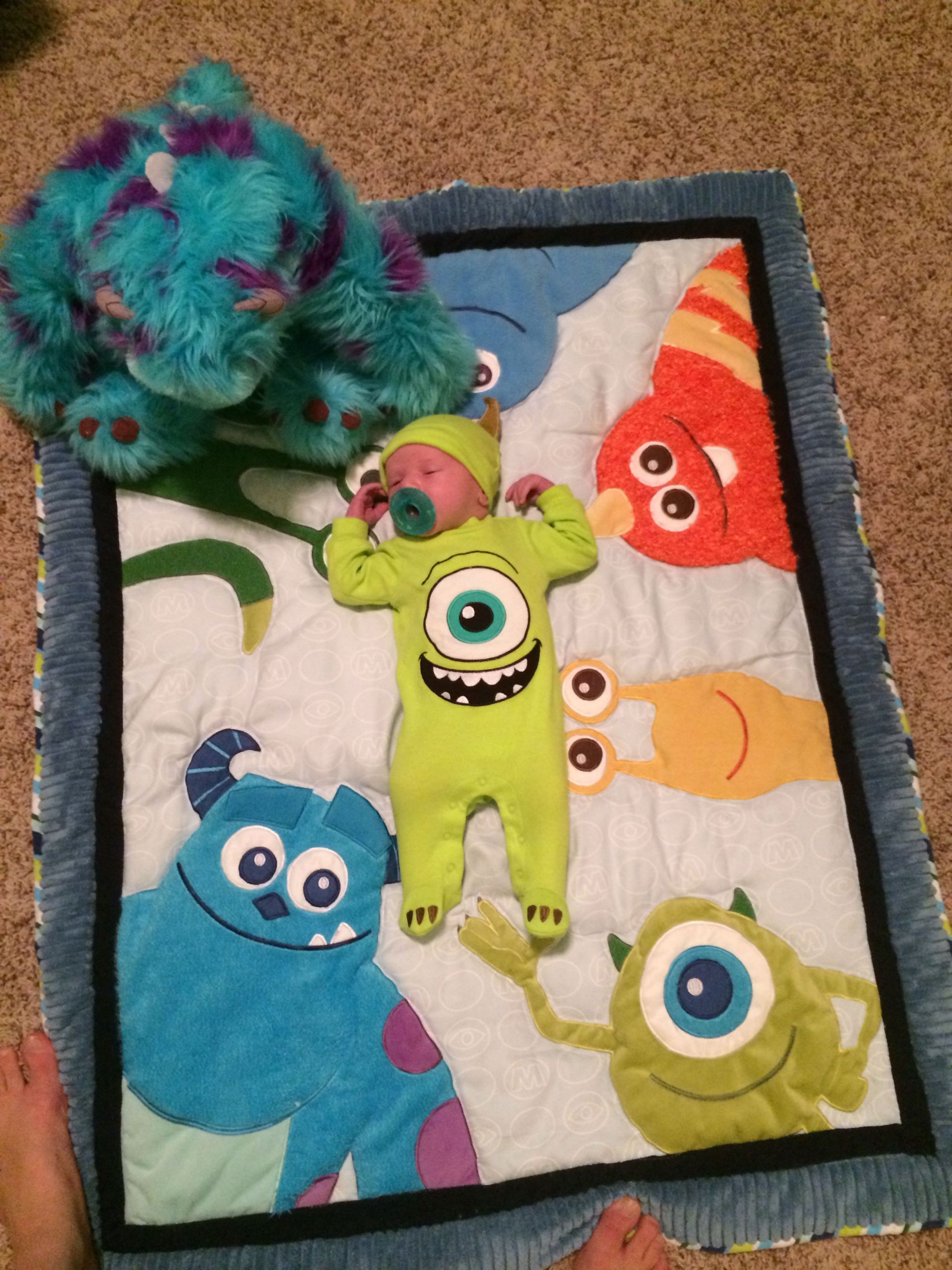 Monsters Inc Baby Decor
 Elijah in his Monsters inc room Elijah s Room