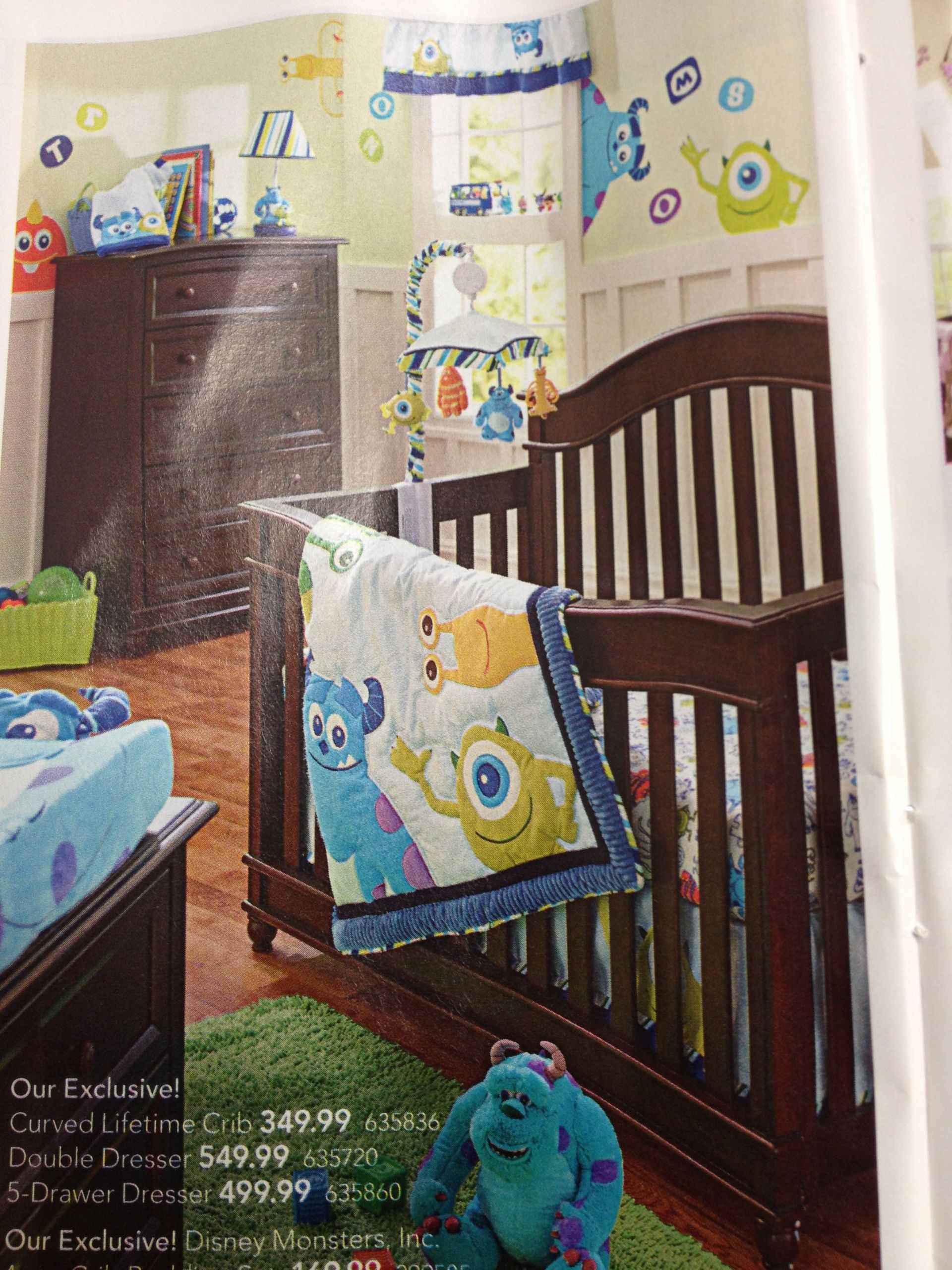 Monsters Inc Baby Decor
 Cute Monsters Inc bedding for baby