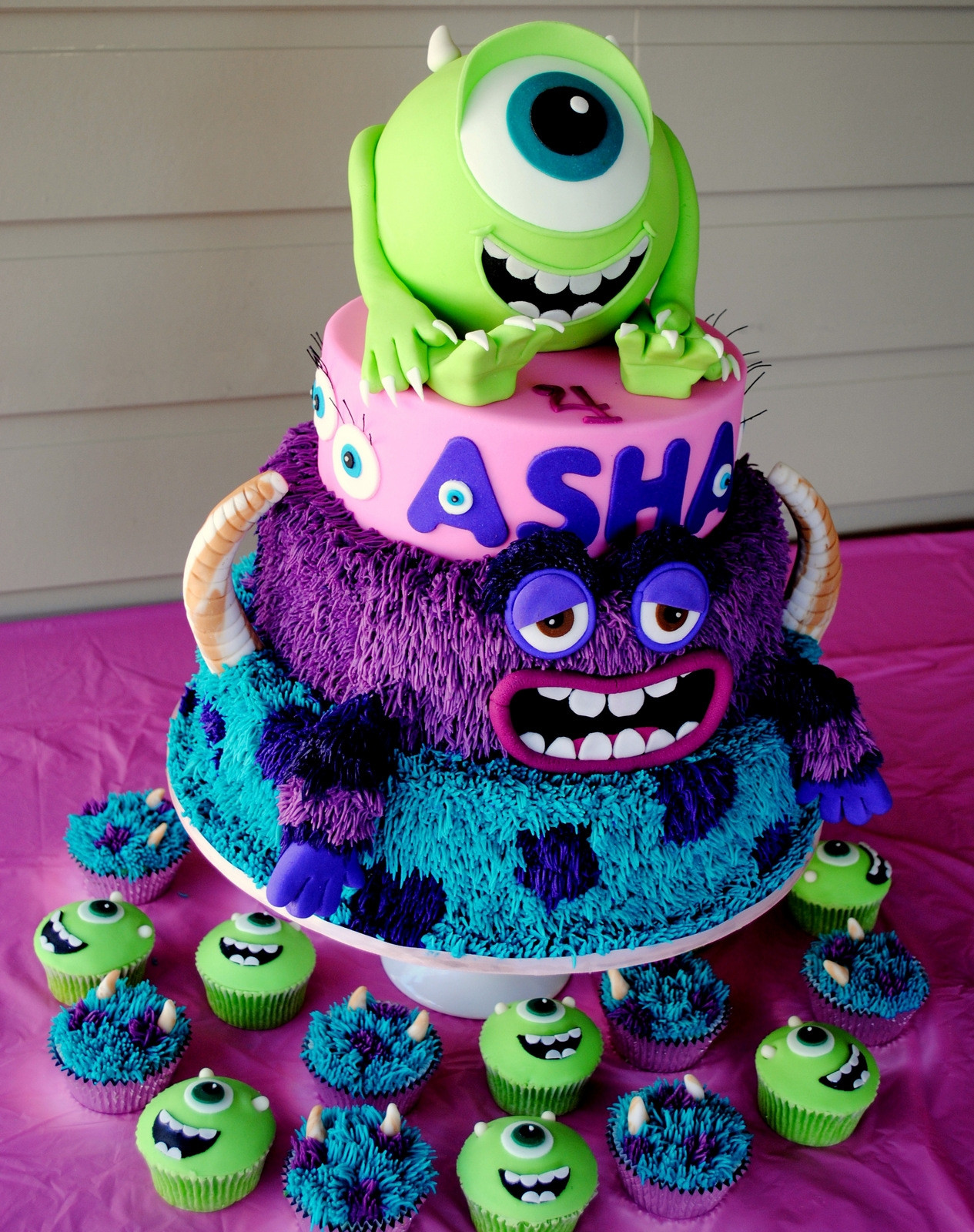 Monsters Inc Birthday Cake
 Monsters Inc Monsters University Cake CakeCentral