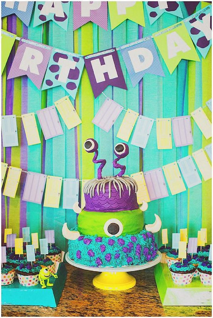 Monsters Inc Birthday Decorations
 Kara s Party Ideas Monsters Inc Birthday Party