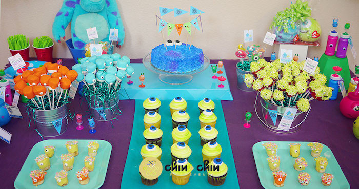 Monsters Inc Birthday Decorations
 Kara s Party Ideas Monsters Inc Themed Birthday Party