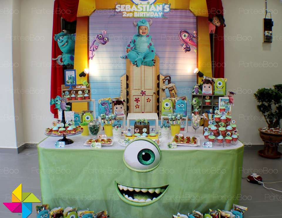 Monsters Inc Birthday Decorations
 Monster Inc Birthday "Sebastian s 2nd SCARY birthday