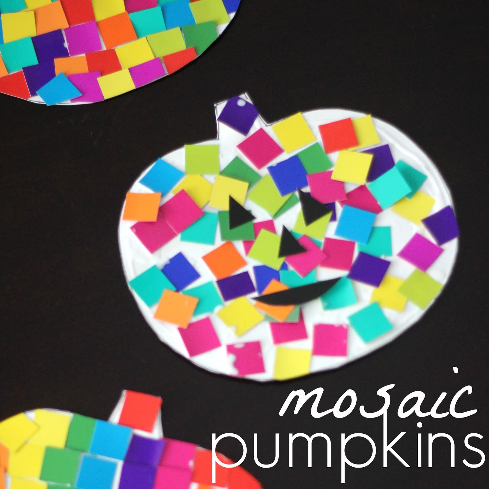 Mosaic Crafts For Kids
 Toddler Approved Easy Colorful Mosaic Pumpkins for Kids