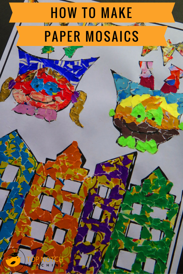 Mosaic Crafts For Kids
 How To Make Paper Mosaics For Kids