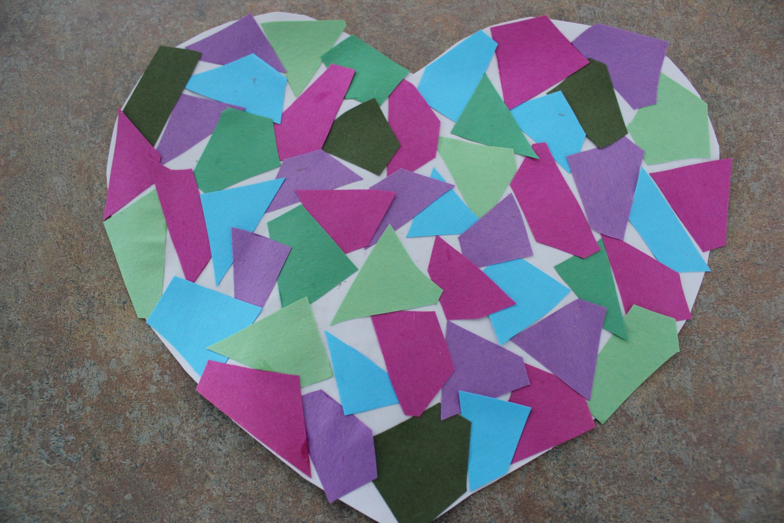 Mosaic Crafts For Kids
 Heart Mosaic Craft