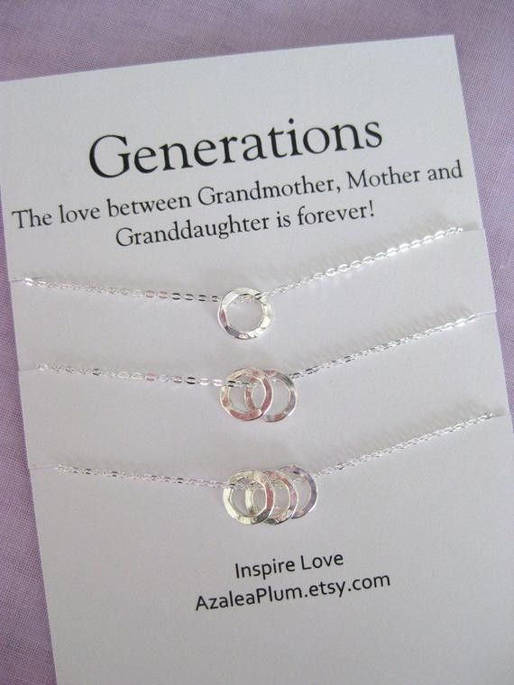 Mother 60Th Birthday Gift Ideas
 60th Birthday Gift ideas for Women Generations Necklace