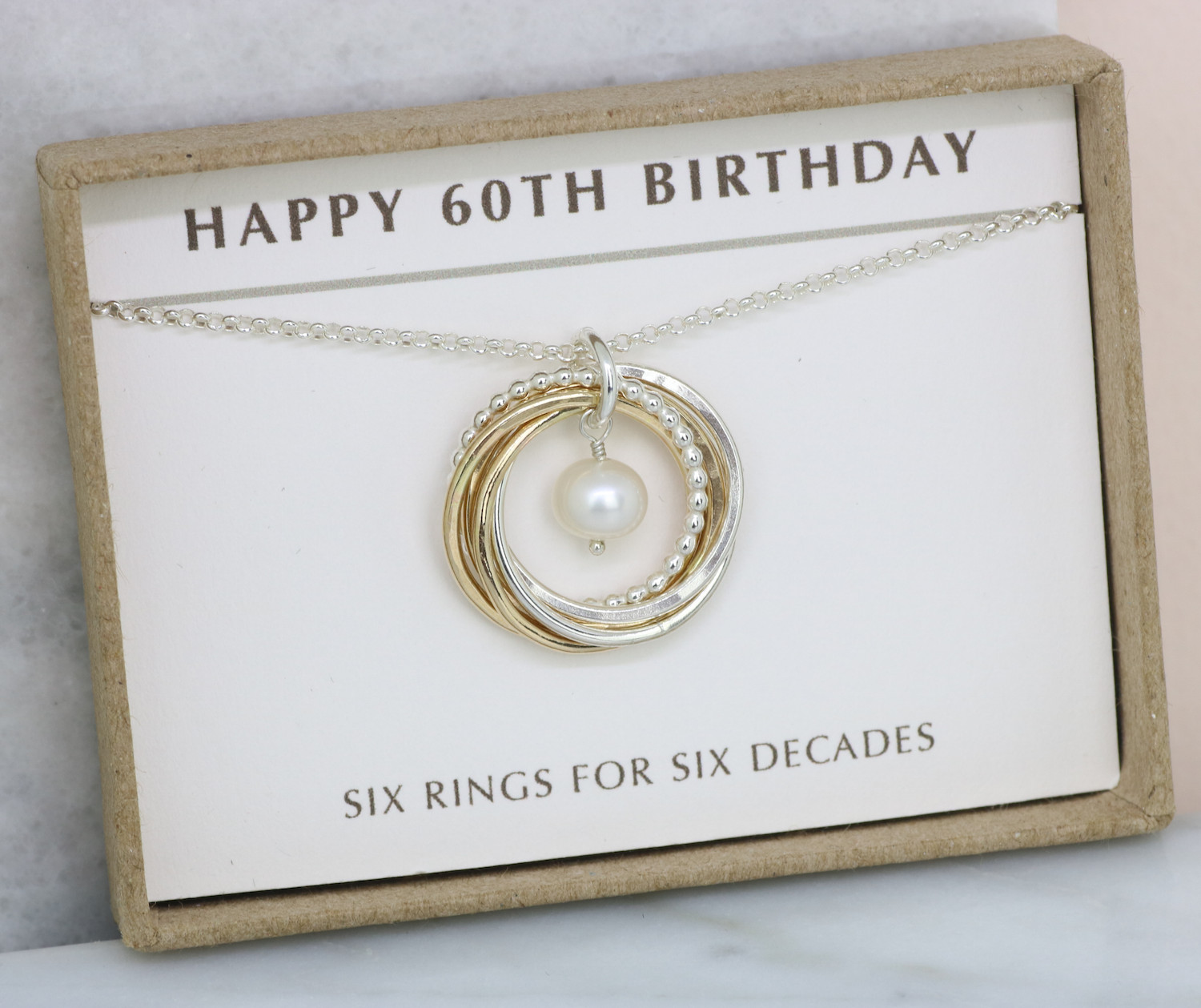 Mother 60Th Birthday Gift Ideas
 60th Birthday Necklace with Birthstone