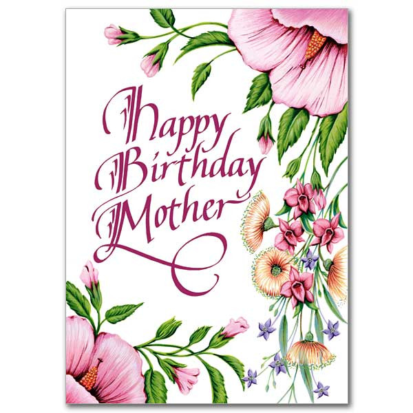 Mother Birthday Card
 Happy Birthday Mother Birthday Card