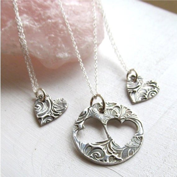 Mother Daughter Necklace Sets
 Mother Daughter Necklace Set Piece of My Heart Necklace Best