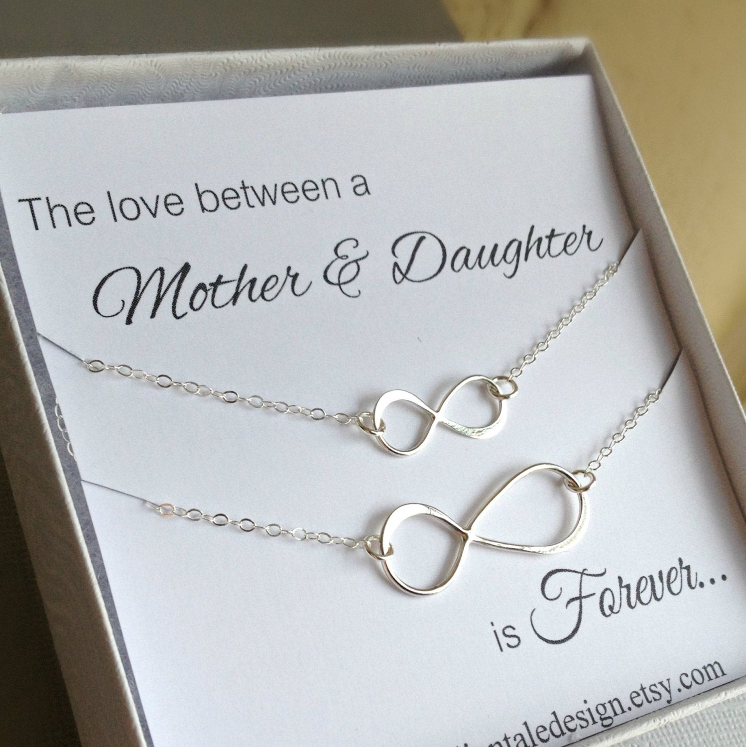 Mother Daughter Necklace Sets
 Mother Daughter Necklace Set Infinity by anatoliantaledesign