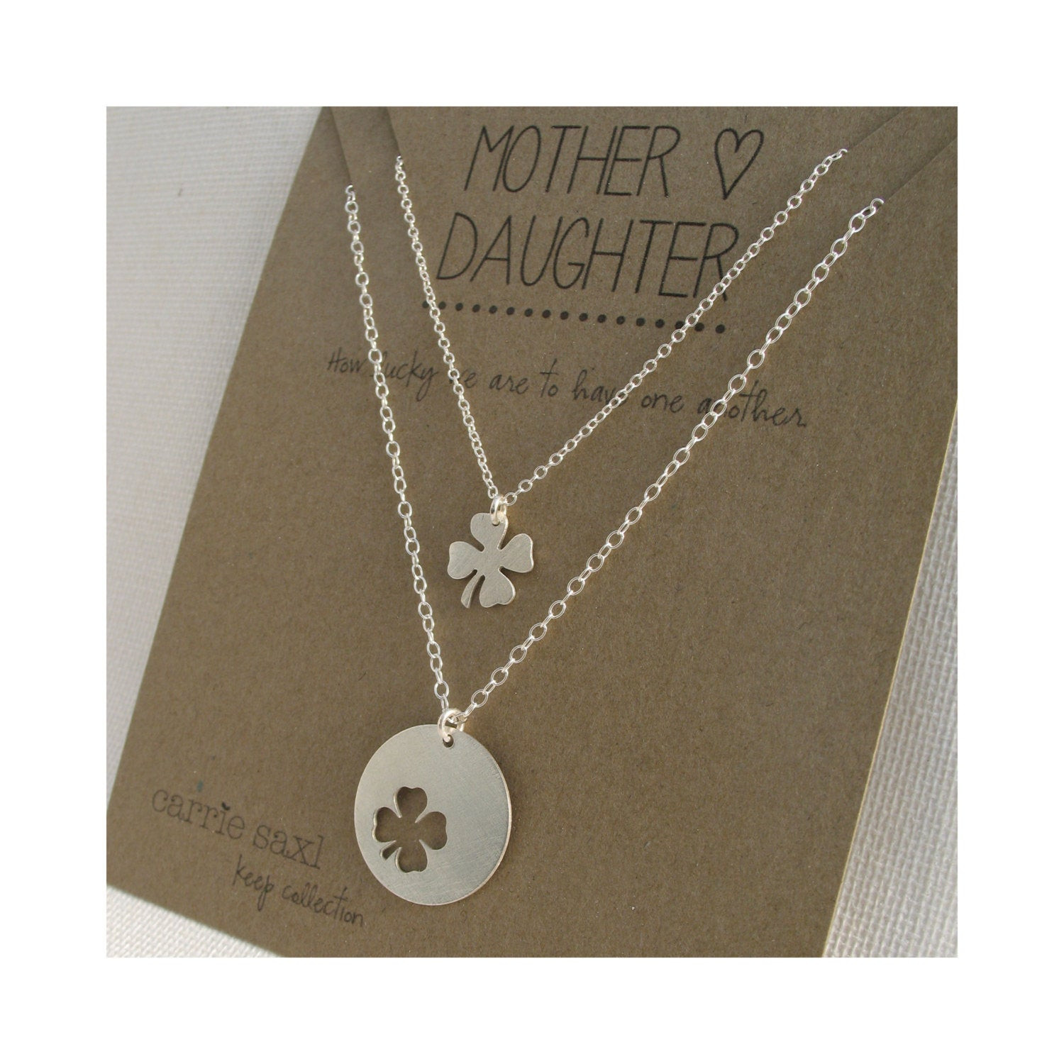 Mother Daughter Necklace Sets
 Mother Daughter Necklace Set mother s day lucky 4 leaf