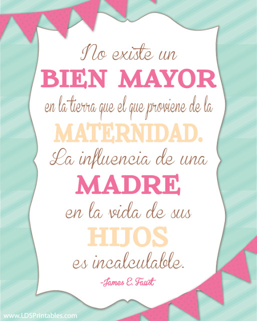 Mother Quotes In Spanish
 The Influence of a Mother