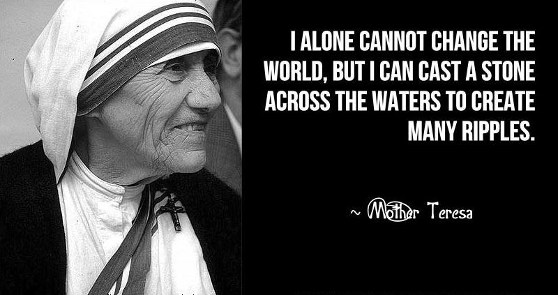 Mother Teresa Peace Quote
 International Women who inspire me every day