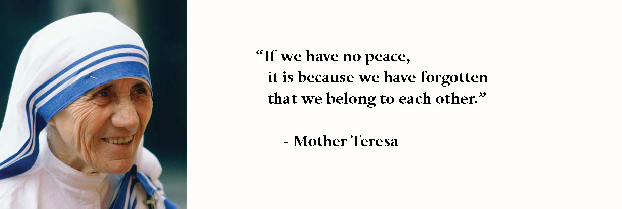 Mother Teresa Peace Quote
 Quotes by Mother Teresa — Write Spirit
