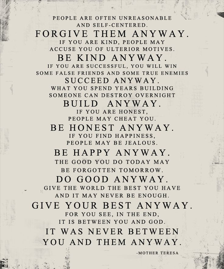 Mother Teresa Quotes On Life Do It Anyway
 Mother Teresa Do it Anyway DISTRESSED worn paper look