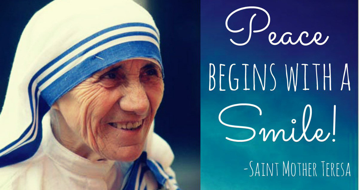 Mother Teresa Smile Quotes
 ALL SAINTS ⛪ Quotes by Mother Teresa Smile