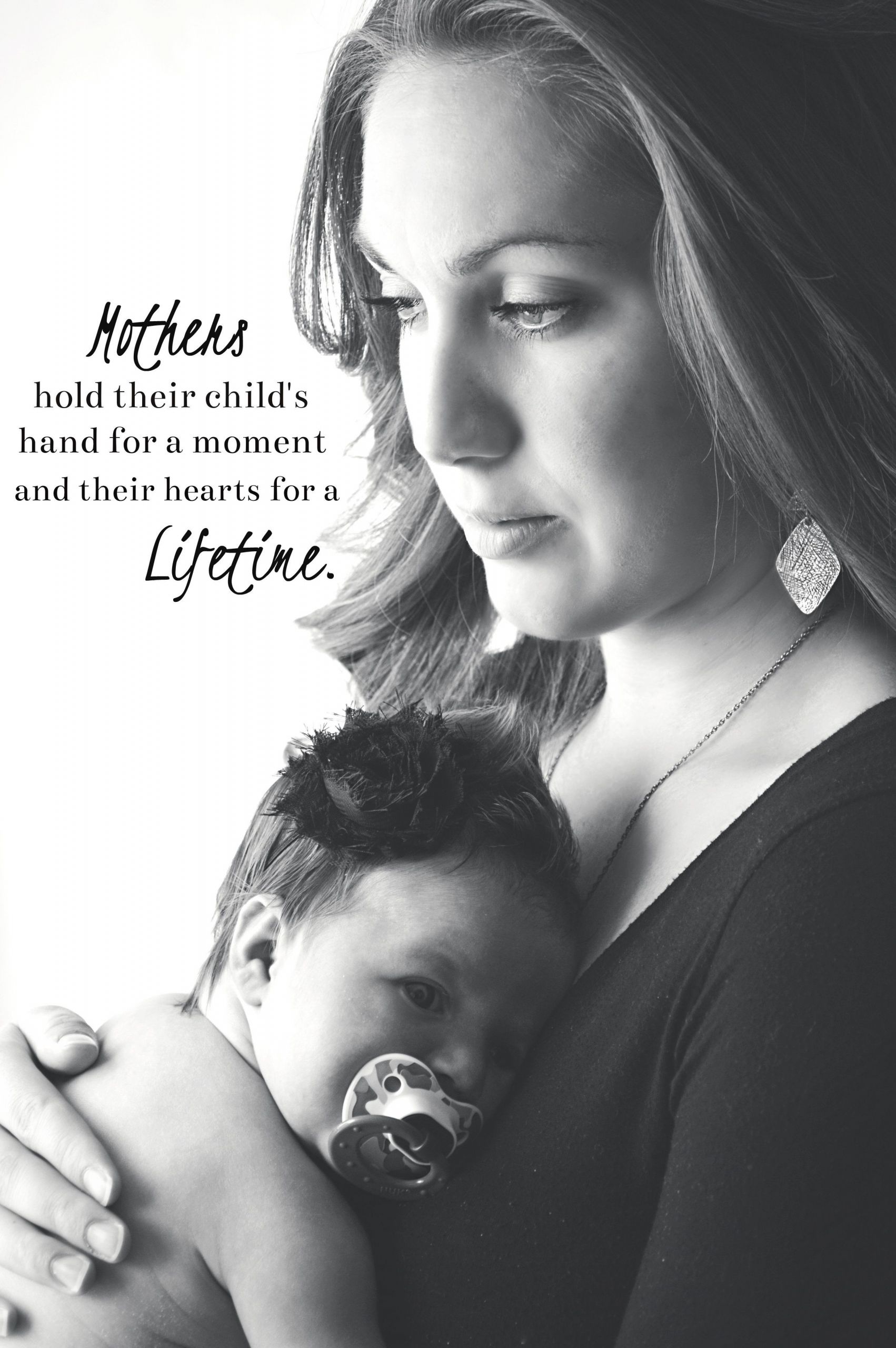 Mother To Baby Girl Quotes
 "Quotes on Motherhood" Newborn Baby Girl graphy by