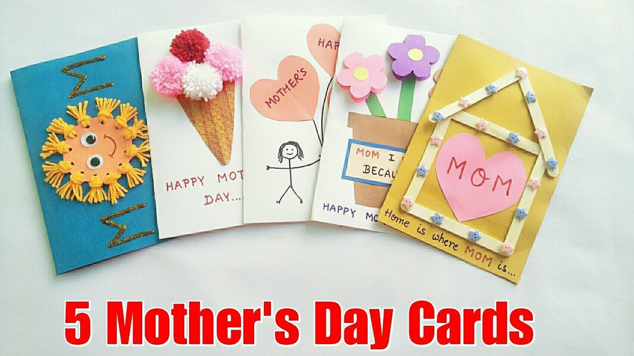 Mothers Day Gift Card Ideas
 5 Special DIY Mothers Day Cards Ideas for Kids Mothers Day