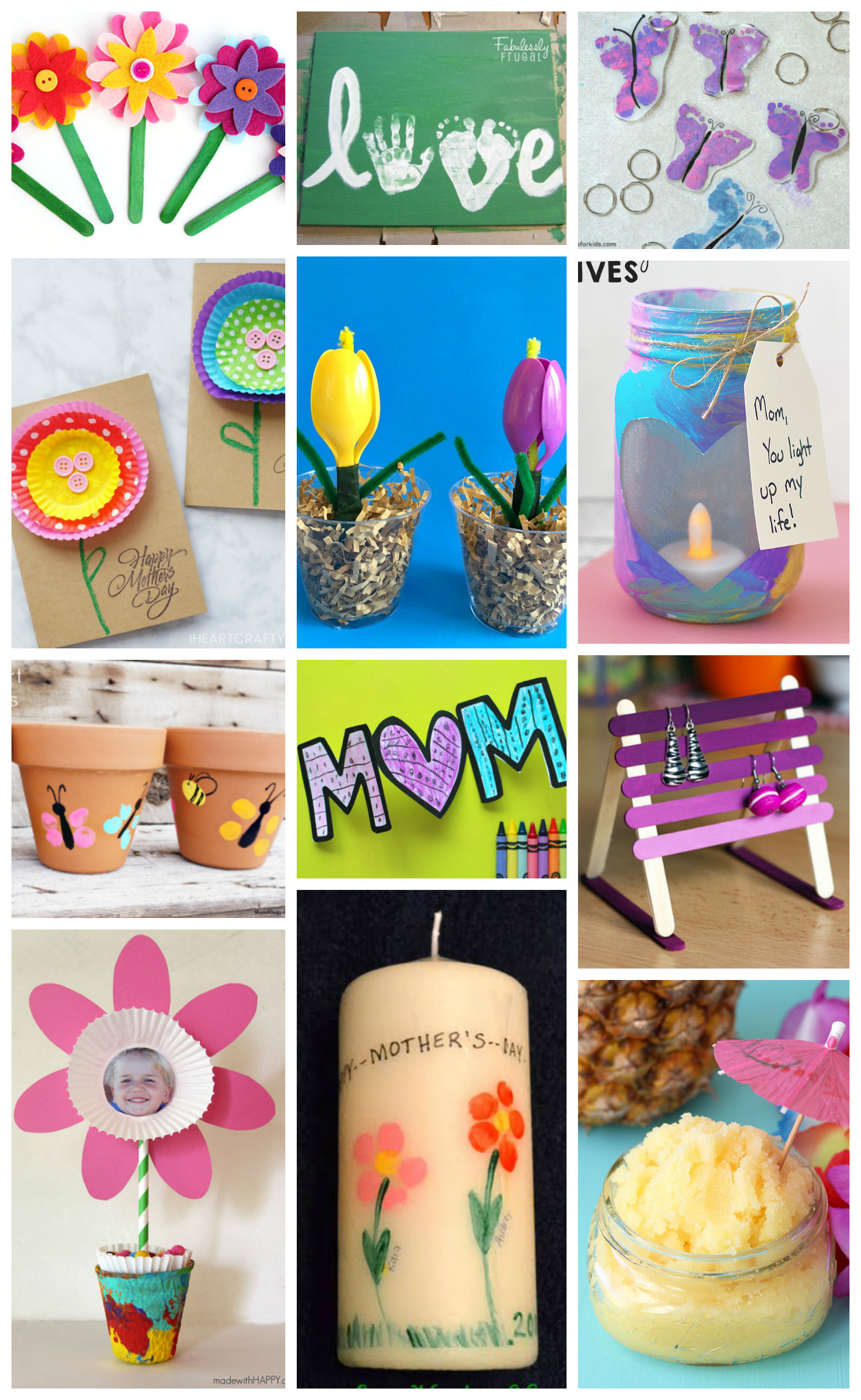 Mothers Day Kids Crafts
 Easy Mother s Day Crafts for Kids Happiness is Homemade