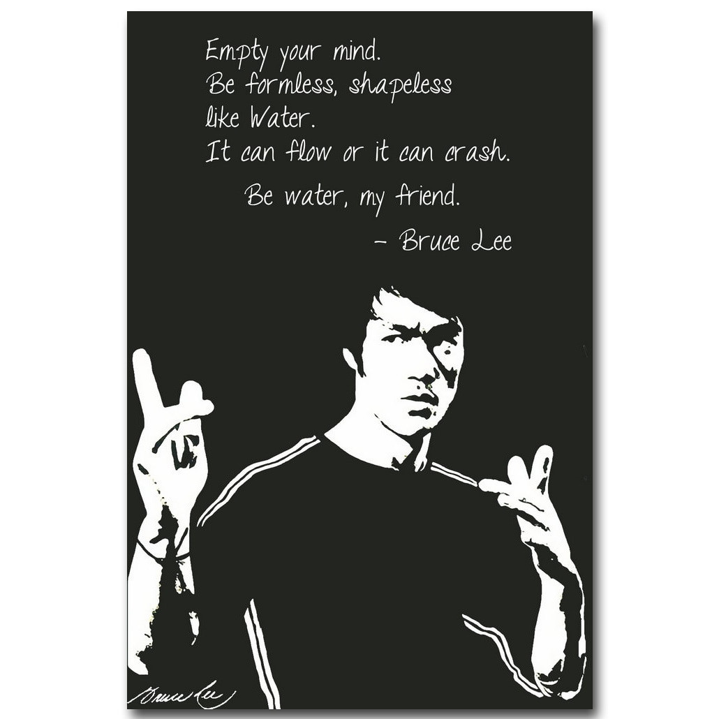 Motivational Poster Quotes
 Bruce Lee Motivational Quote Art Silk Poster Print 13x20